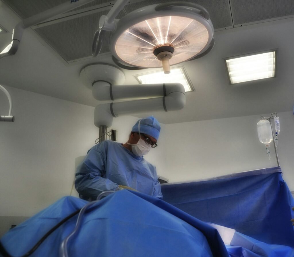 man in white medical