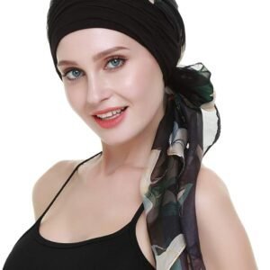 Turban chimio en bambou fleur forte
